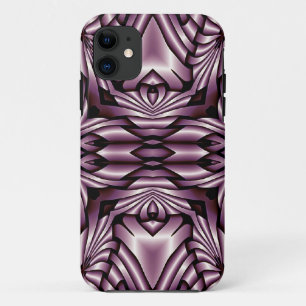 Fractal Composing - Kaleidoscope metal red iPhone 11 Case