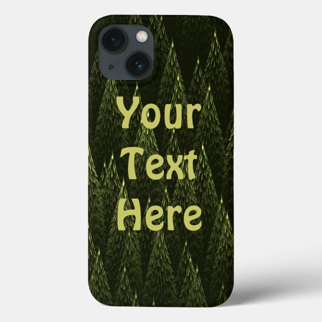 Fractal Conifer Forest Case-Mate iPhone Case (Back)