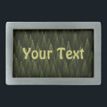 Fractal Conifer Forest Rectangular Belt Buckle<br><div class="desc">A fractal image of green tones closely resembling a conifer forest.  Add your own text.</div>