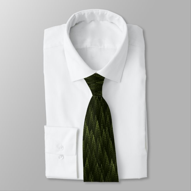Fractal Conifer Forest Tie (Tied)