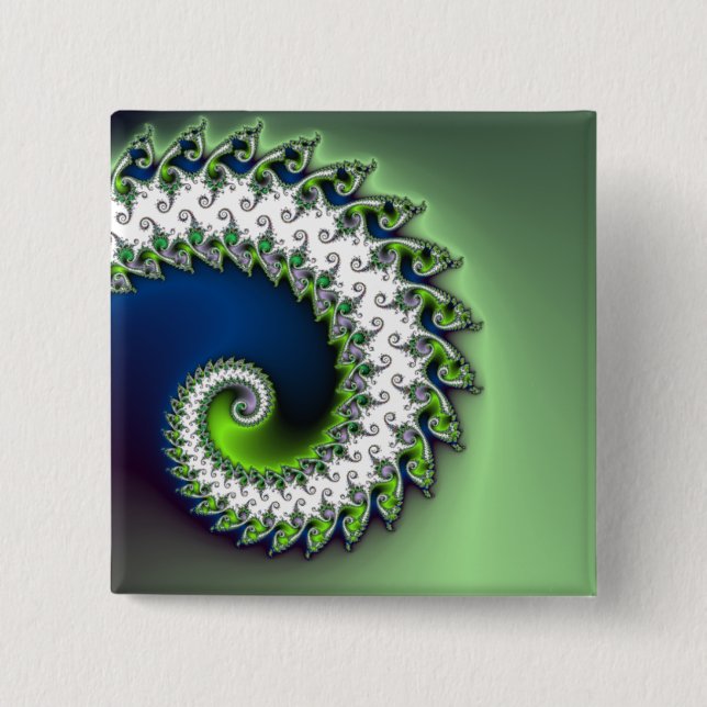 Fractal curly button (Front)