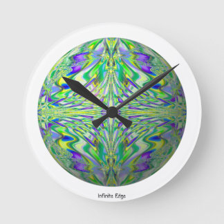 Fractal Cyberpunk clock - psychedelic math geek