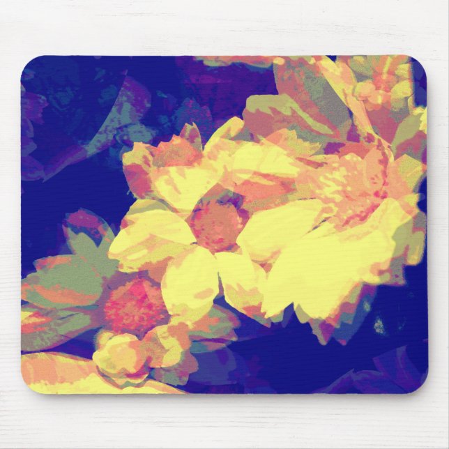 Fractal Daisy Mouse Pad (Front)