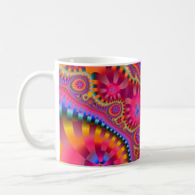 Fractal Dandy Candy Coffee Mug (Left)