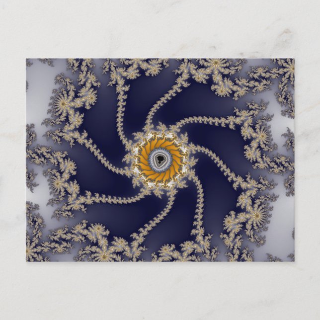 Fractal de récif - Carte postale fractale (Devant)