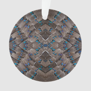 Fractal Design Pheasant Feather Ornament