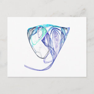 Fractal - Elephant Portrait Postcard