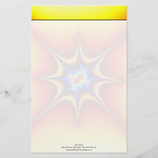 Fractal Emblem - Fractal Art Stationery (Front)