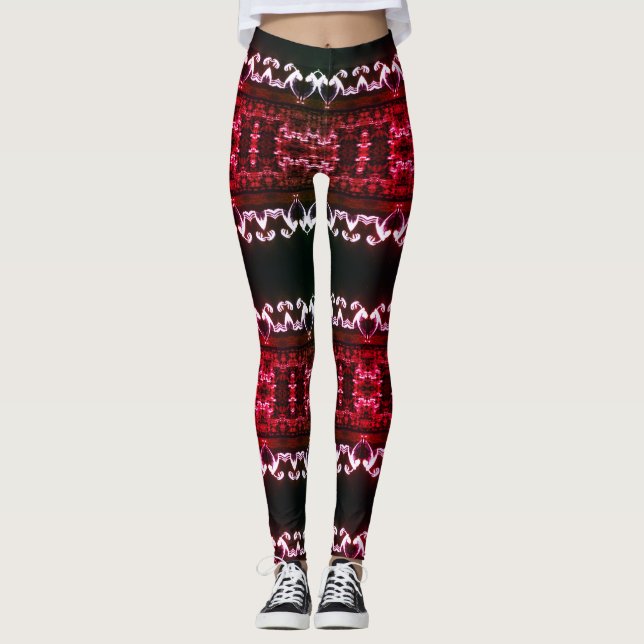 Fractal Etno Custom Leggings (Front)