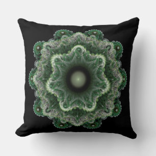 Fractal fancy ornament throw pillow