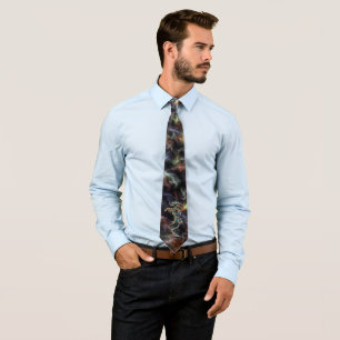 Fractal Fantasy Dragon Tie