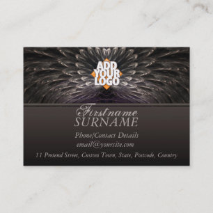Fractal Feathes grand Carte de visite