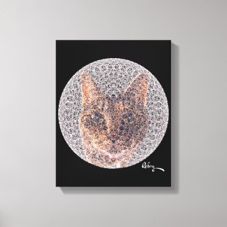 Fractal Female Feline by Rofey Canvas Print