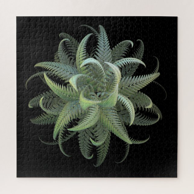 Fractal Fern Bloom  Jigsaw Puzzle (Vertical)
