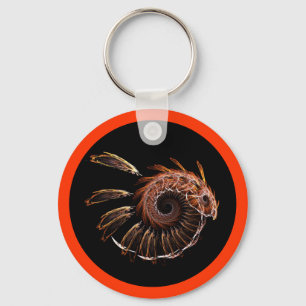 Fractal Firebird Keychain