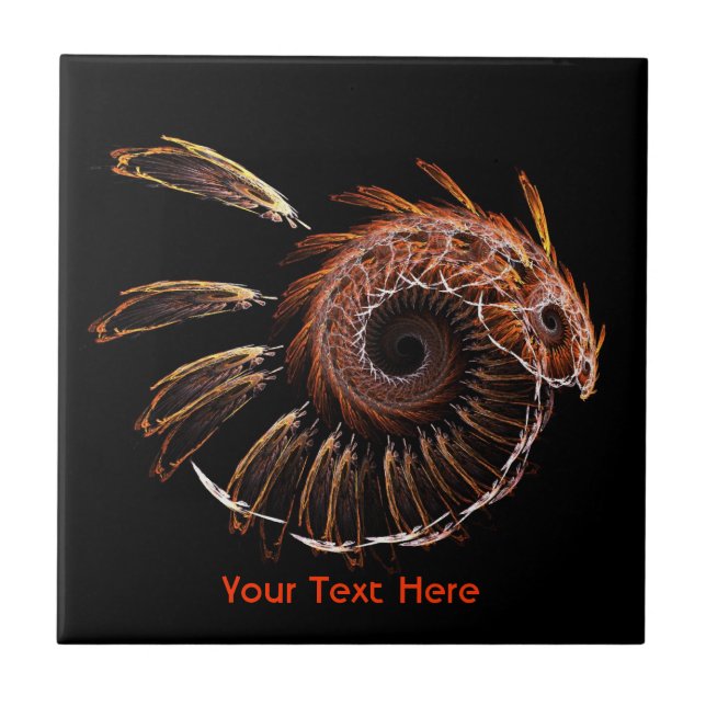 Fractal Firebird Tile (Front)