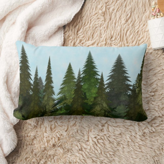Fractal Firs Lumbar Pillow (Blanket)