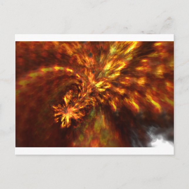 Fractal Flame Art Postcard (Front)