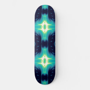 FRACTAL FLAME , blue Skateboard