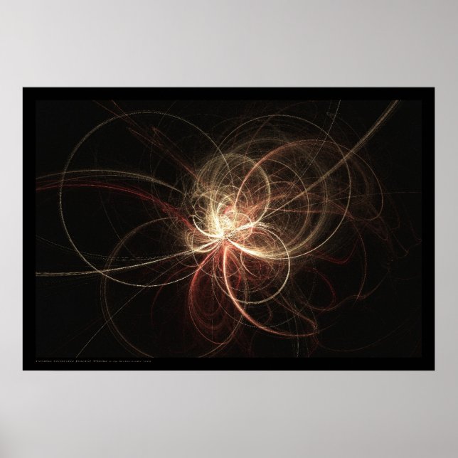 Fractal Flame : Cream Light Poster (Front)
