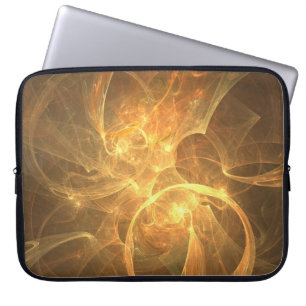 Fractal flame space energy fantasy laptop sleeve