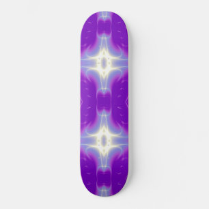 FRACTAL FLAME , violet purple Skateboard