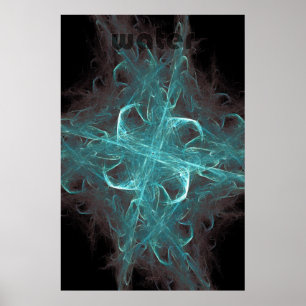 fractal flame: water poster