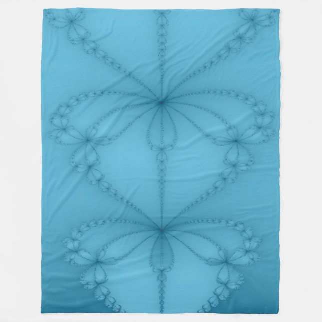 Fractal Fleece Blanket (Front)