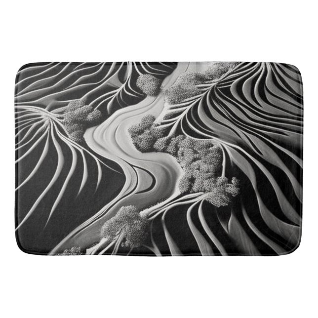 Fractal Flow Bath Mat (Front)