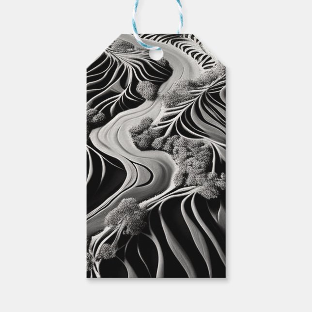 Fractal Flow Gift Tags (Front)