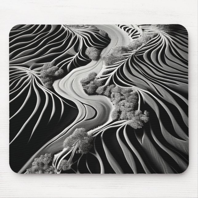 Fractal Flow Mouse Pad (Front)