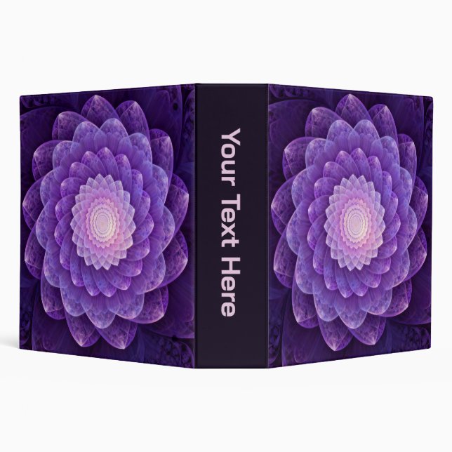 Fractal Flower in Purple Binder (Background)