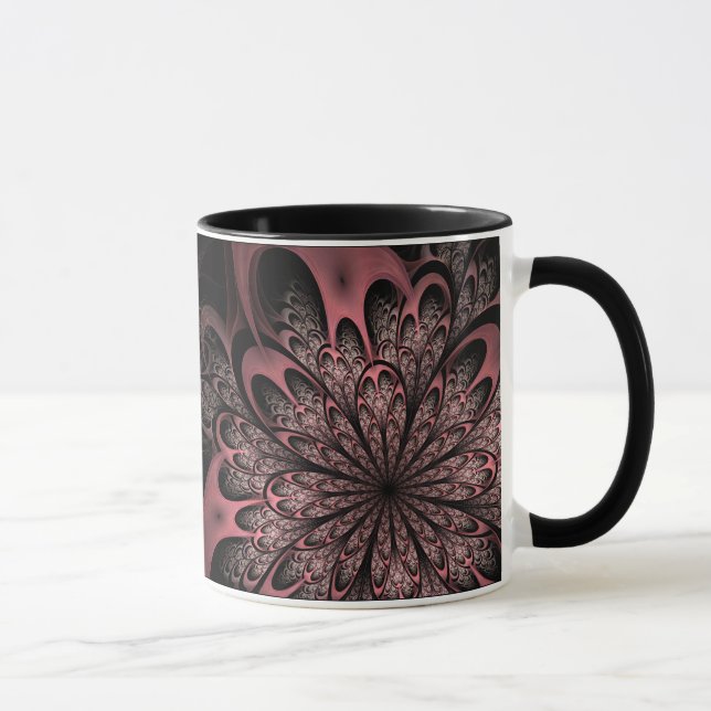 Fractal Flower Mug (Right)