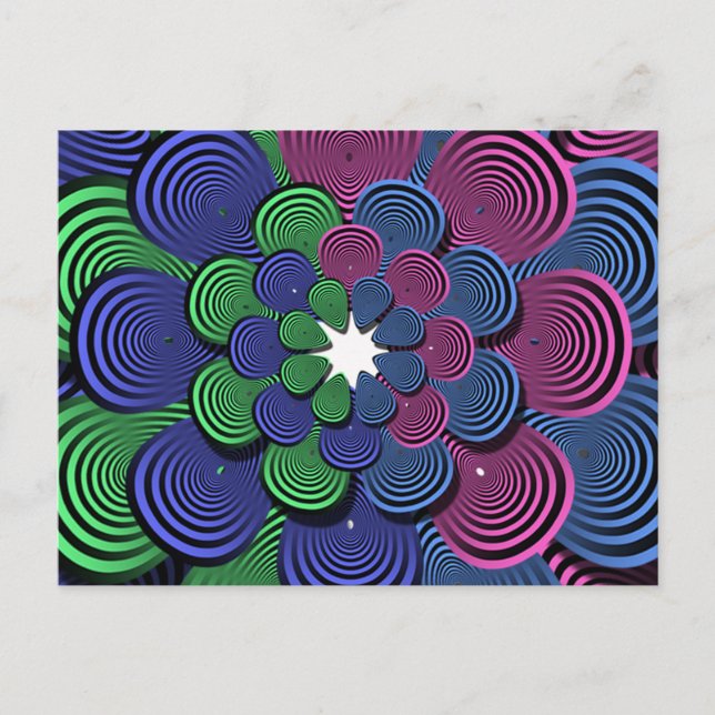 Fractal Flower Postcard (Front)