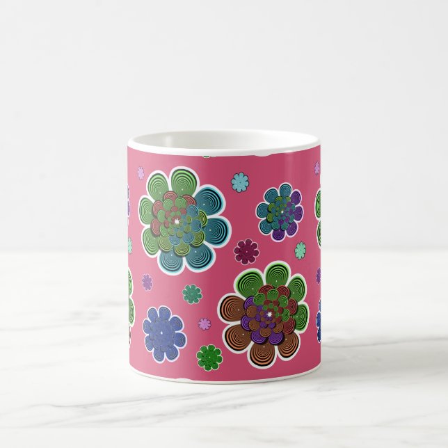 Fractal Flower Two Coffee Mug (Center)