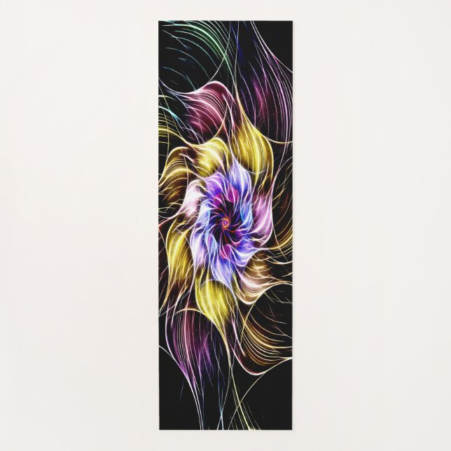 fractal flower yoga mat (Front)