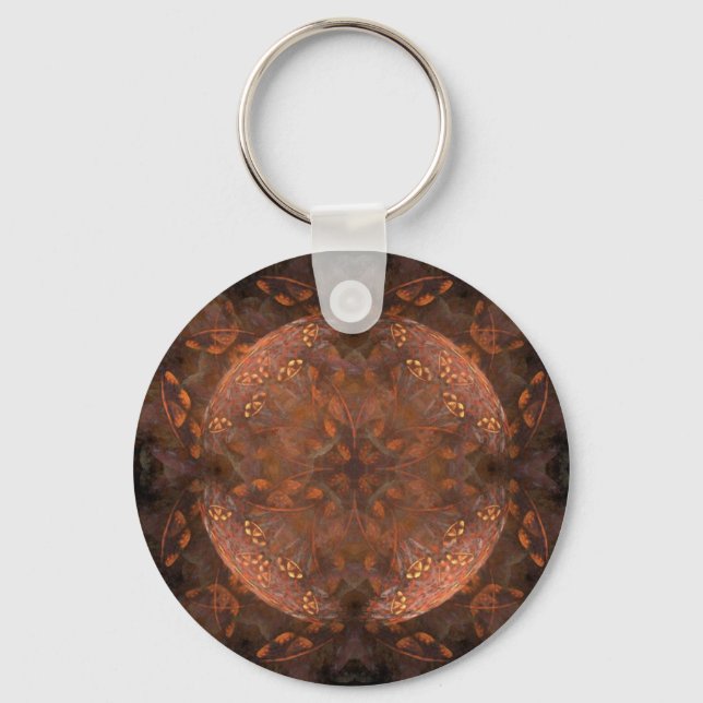 Fractal Flowers Key Chain (Front)
