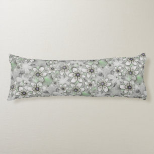 Fractal Flowers seamless pattern I + your ideas Body Pillow