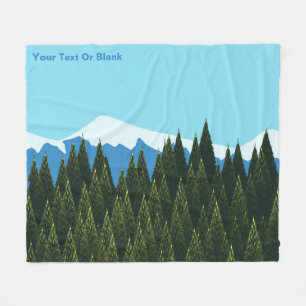 Fractal Forest Fleece Blanket