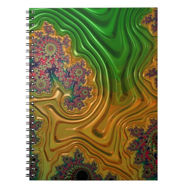 Fractal Forest Spiral Notebook (Front)