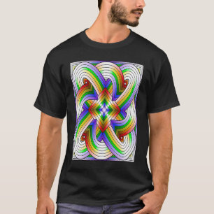 Fractal Fractured Cataclysmic Color Highway Intert T-Shirt