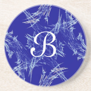 Fractal Frost Series-2---Blu coaster--1 of colour Coaster