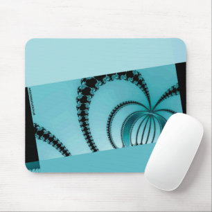 Fractal Garden azure Mouse Pad
