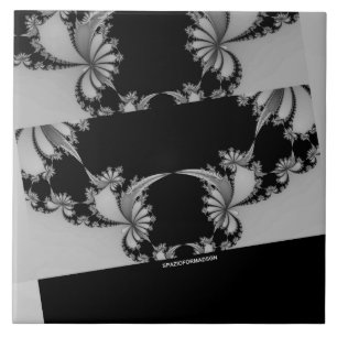 Fractal Garden grey Tile