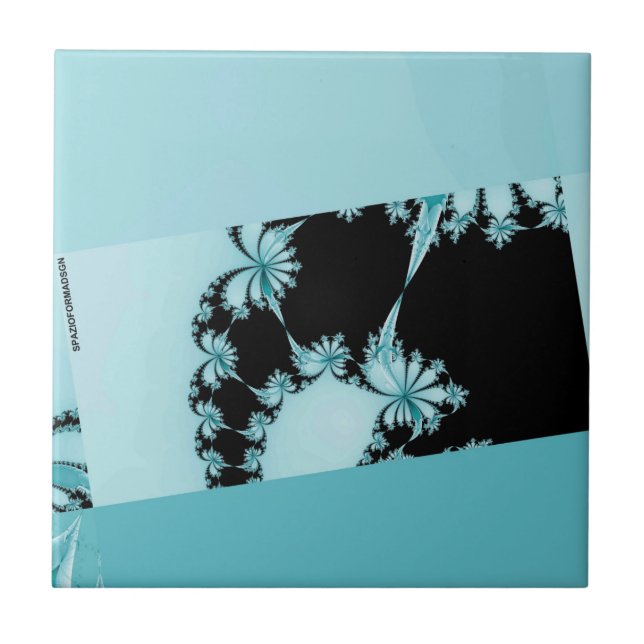 Fractal Garden lagoon Tile (Front)