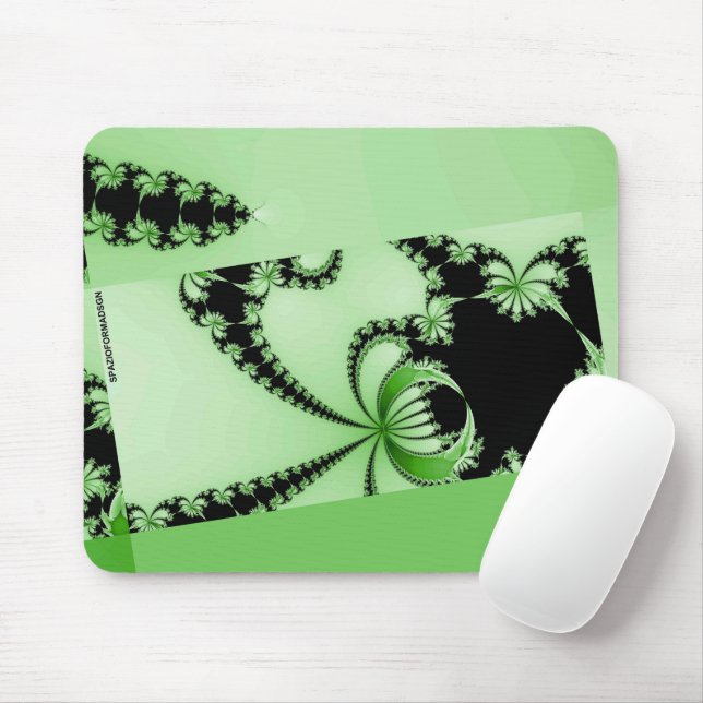 Fractal Garden mantis Mouse Pad (With Mouse)
