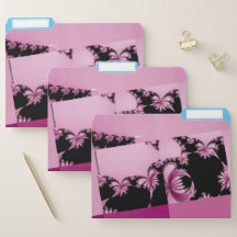 Fractal Garden pink & azure