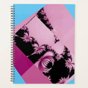 Fractal Garden pink & azure Planner