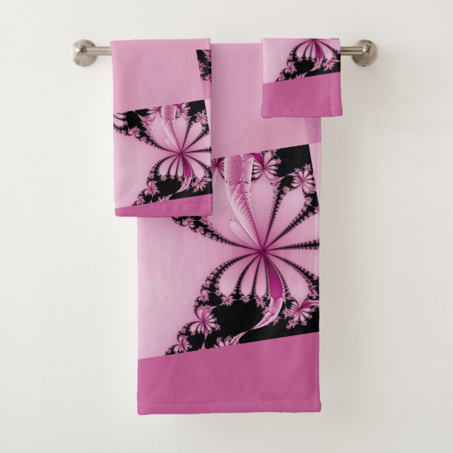 Fractal Garden thulian Bath Towel Set (Insitu)