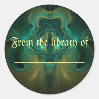 Fractal Geode Classic Round Sticker